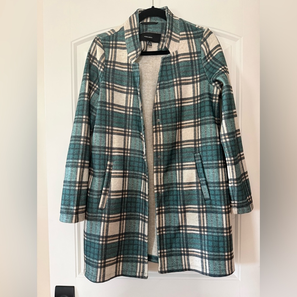 VERO MODA Katrine Buffalo Plaid Brushed Jacket